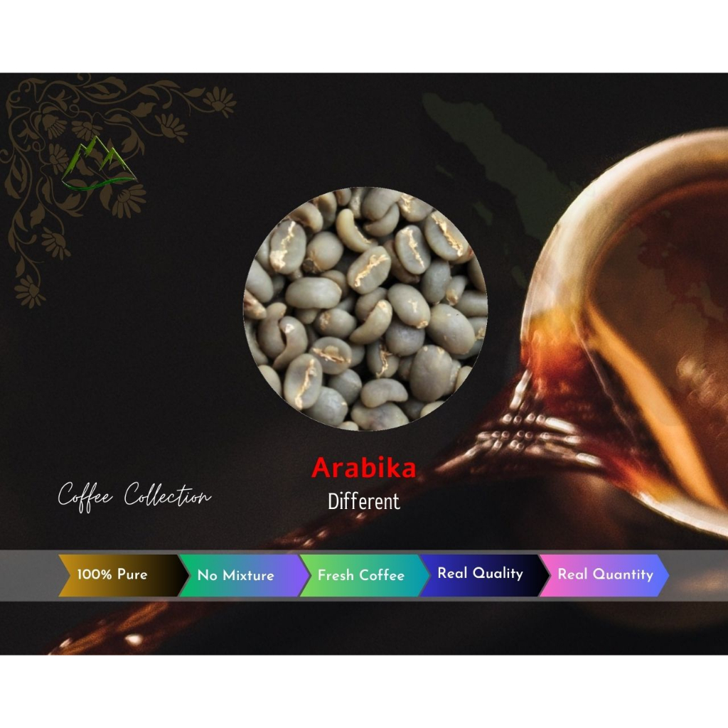 

Different Cofffee Arabika - Green Bean 1 Kg - 100 % Murni - Kerinci Regency - Jambi