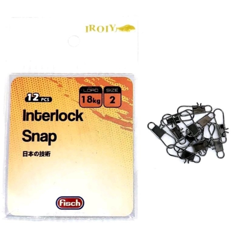 peniti pancing interlock snap size 0,1,2,3,4