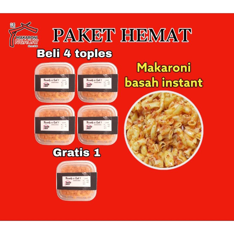 

MAKARONI BASAH MENTAH INSTANT BELI 4 FREE 1