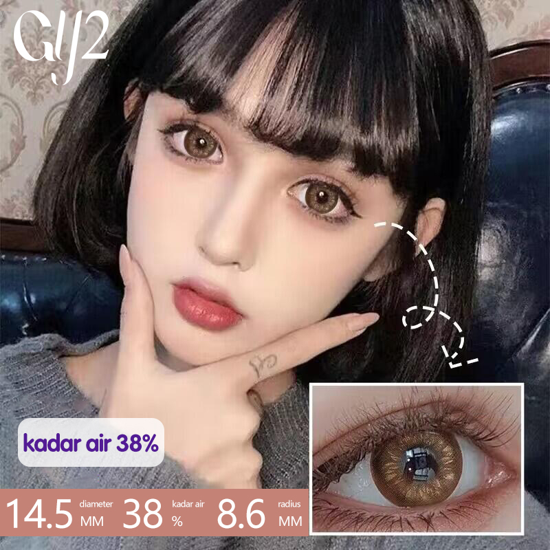 Gy2 Softlens Series Gray / Brown /Blue / Black / Violet / Normal 14.2 MM