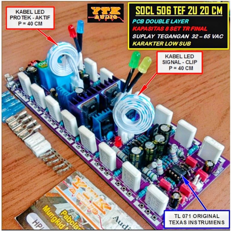 KIT Driver Power Amplifier SOCL 506 TEF 2U 20 Cm 8 Set TR Final