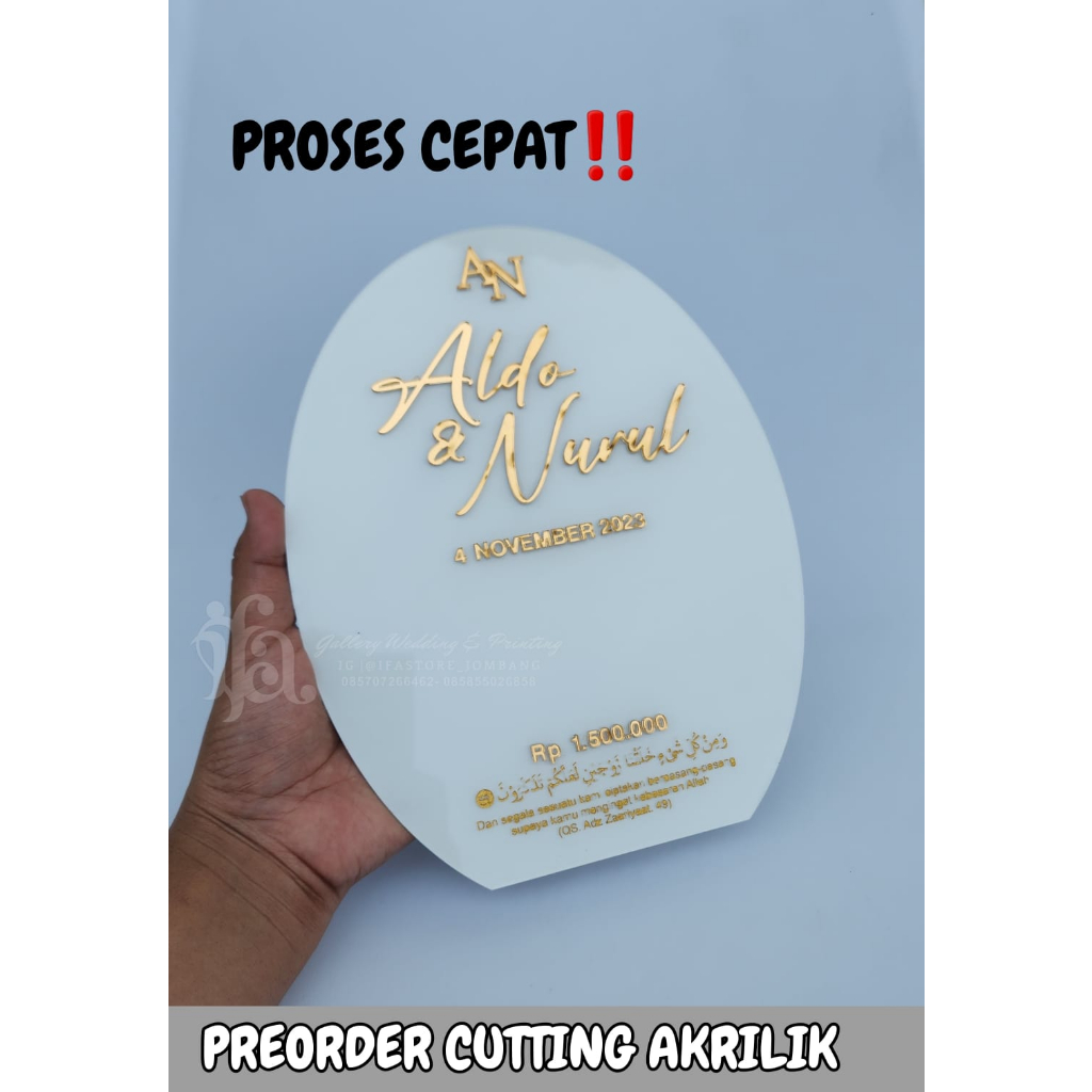 TETES AIR ABSTRAK/ BAHAN MAHAR AKRILIK/ tetes air akrilik dekorasi mahar