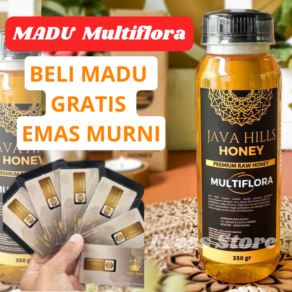 

Madu asli 100% Nektar Multiflora Madu Mentah Premium Raw Honey Alami Obat Herbal Manis Pas 1000 Gram