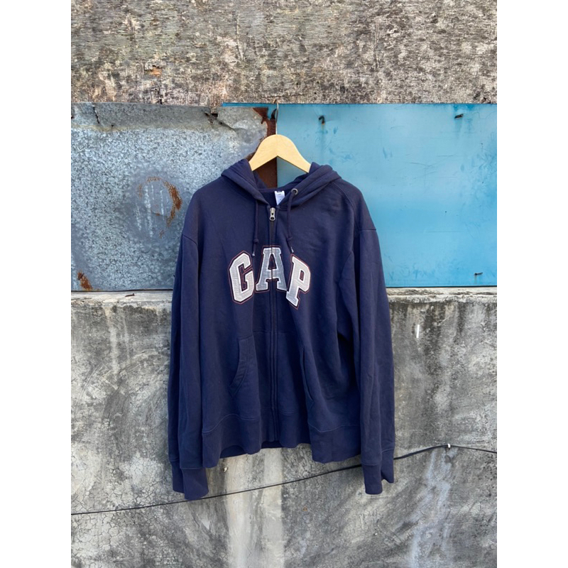 Hoodie Zipper GAP Original Navy - size L
