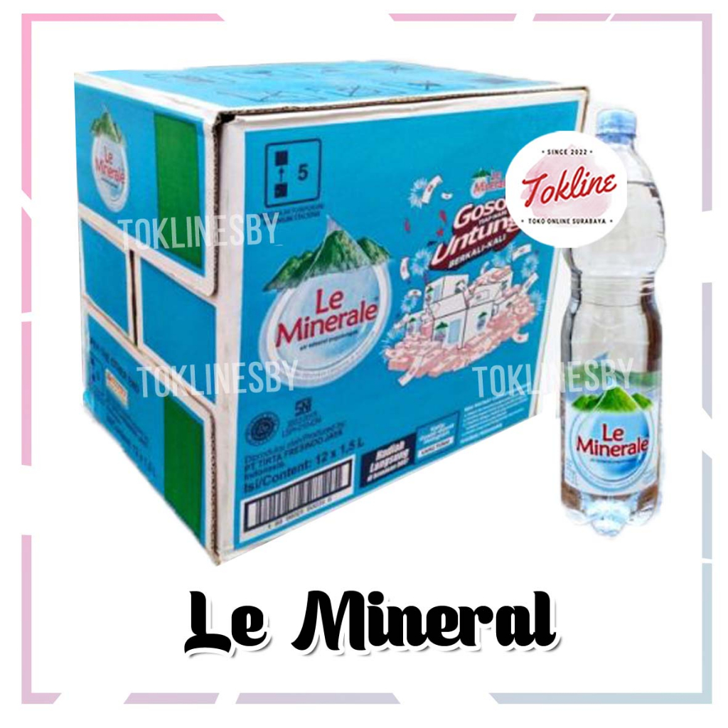 

[ 1 KARTON ISI 12 PCS ] LE MINERALE 1500ml Air Mineral