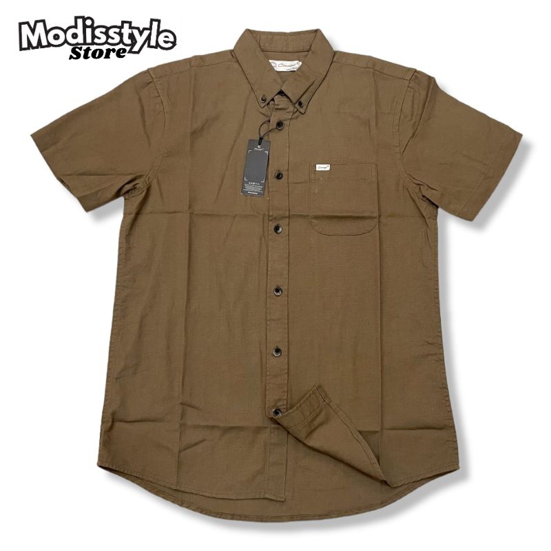 KEMEJA CASUAL POLOS PRIA LENGAN PENDEK ORIGINAL CONCEPT/ KEMEJA KERAH BASIC LENGAN PENDEK