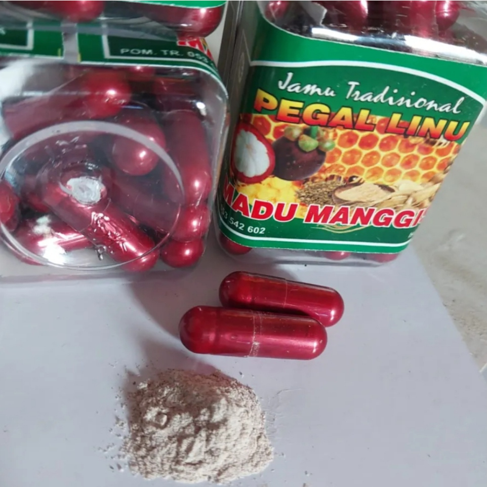 Ramuan Herbal Jamu Tradisional PEGAL LINU ORIGINAL PLUS MADU MANGGIS Kapsul 30 kapsul