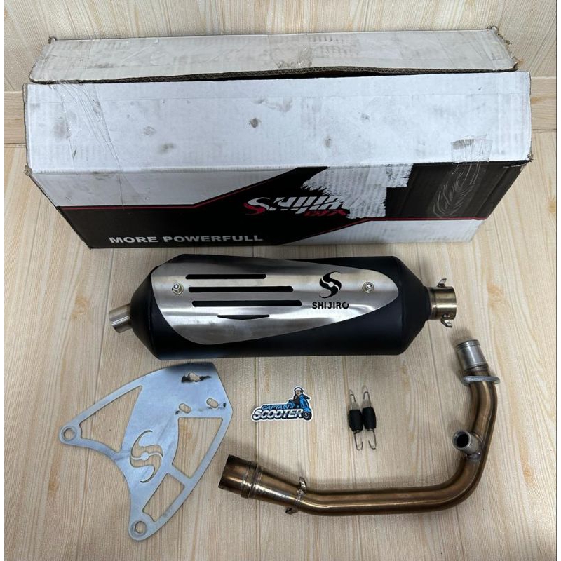 Knalpot Shijiro Standar Std Racing Vespa Sprint Primavera S LX Second