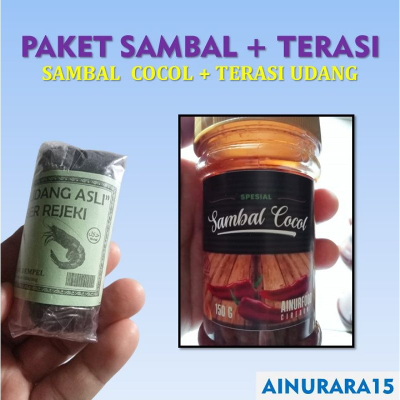 

PAKET SAMBAL | Sambal Cocol + Terasi Udang