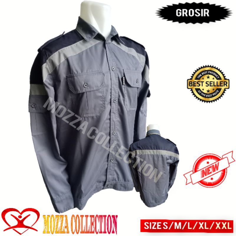 BAJU SAFETY PROYEK KOMBINASI-SERAGAM SAFETY-WEARPACK SAFETY FREE LOGO
