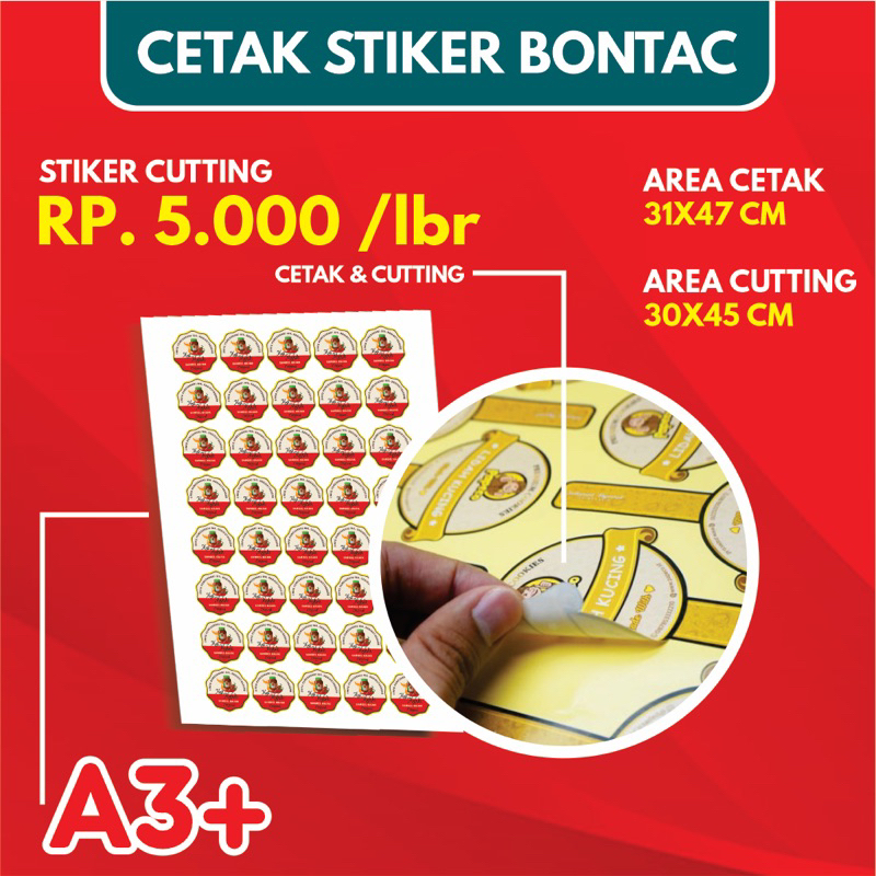 

Cetak Stiker Bontax / Chromo Murah