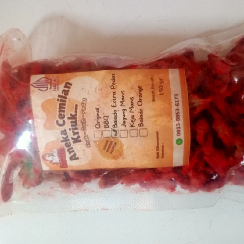 

usus crispy balado extra pedas 150gr
