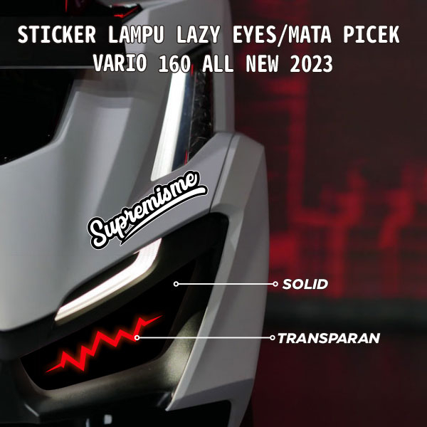 Stiker Lampu Mata Picek Vario 160 ALL NEW | Stiker Lazy Eyes Vario 160 New 2023 | Stiker Lampu Picek