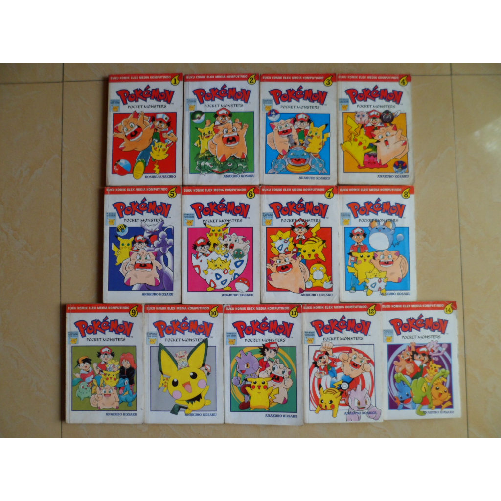 Komik Pokemon 1-14 Tamat ( minus no 13 )