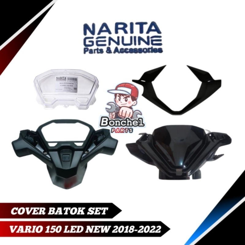 COVER BATOK KEPALA BODY DEPAN BELAKANG FULL SET SIAP PAKAI VARIO 150 LED NEW 2018-2022