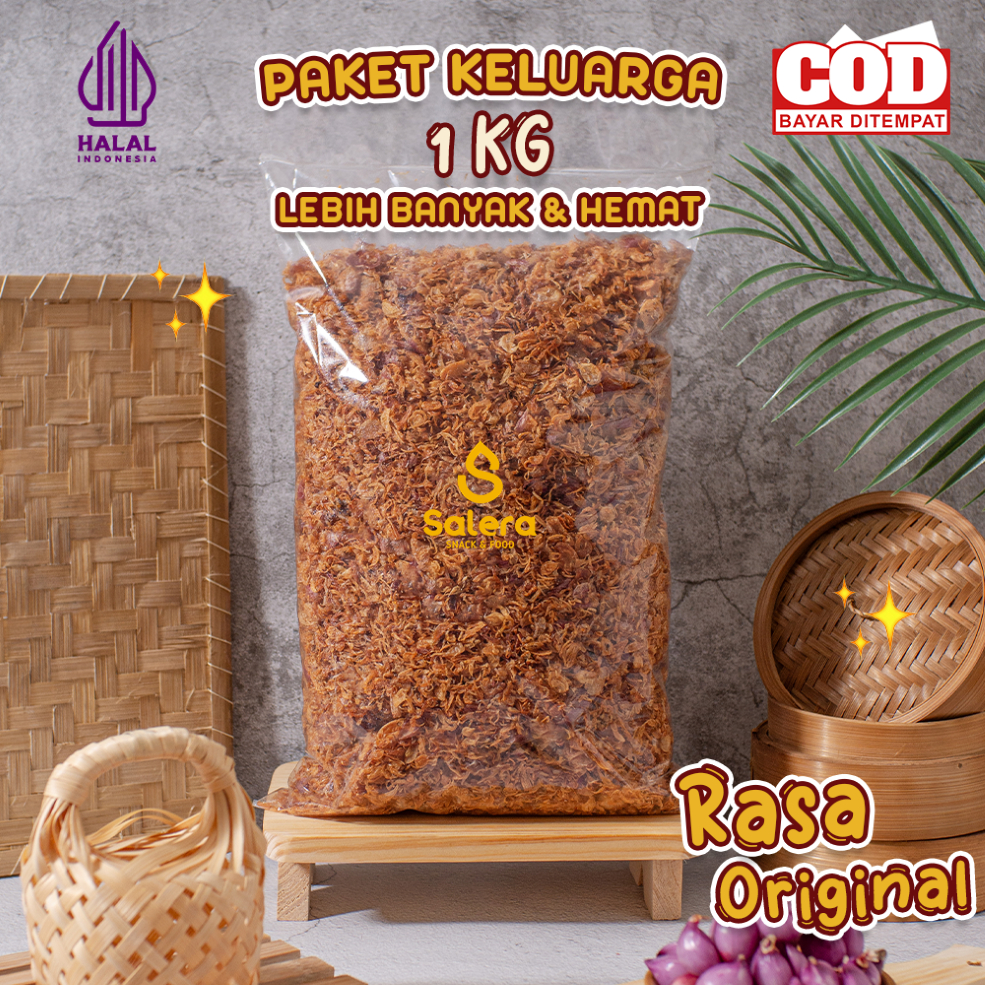 

PROMO!! 1 KG LEBIH BANYAK & HEMAT - BAWANG MERAH GORENG A++ SALERA SNACK & FOOD