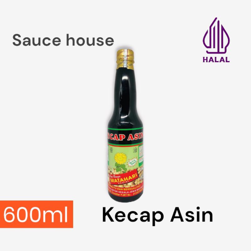 

KECAP ASIN (600ML) | Halal | Cap Bunga Matahari