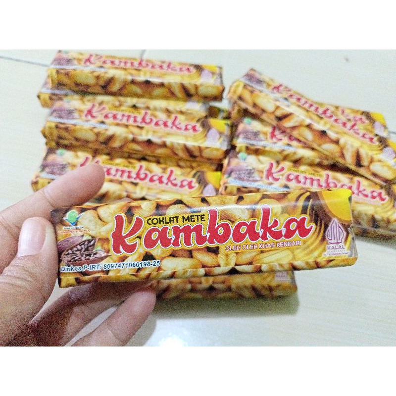 

kambaka coklat mete khas Kendari 50g