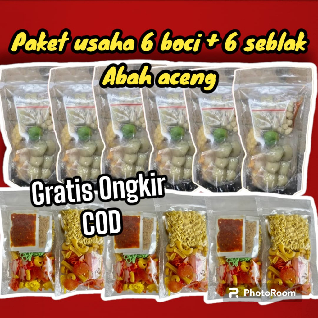 

Mix 6 Pcs Baso Aci 6 pcs Seblak Instan Abah Aceng