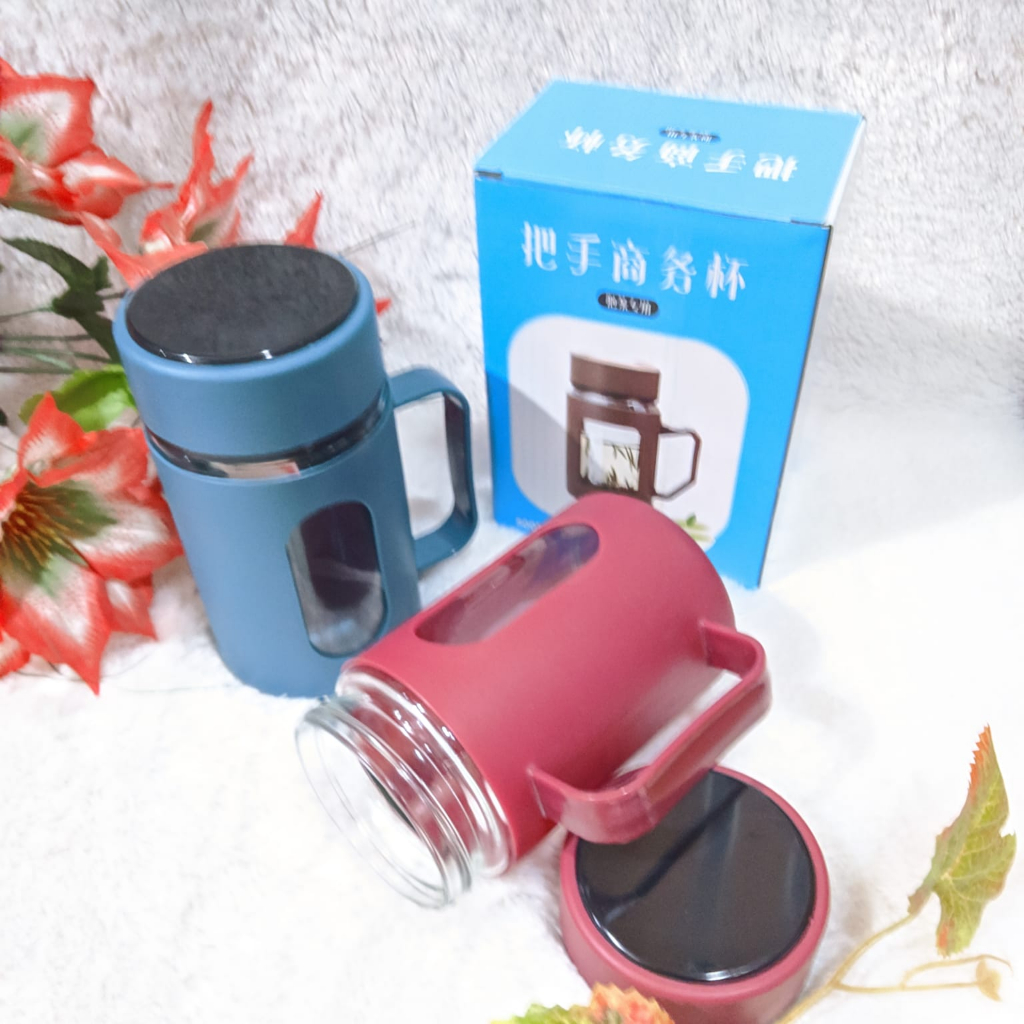 Promo Mug Ganteng Import  + Dus Importir |Gelas Kaca Tumbler Glass Botol Minum Air Panas Dingin