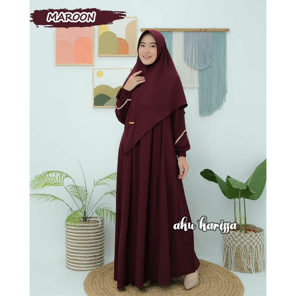 GAMIS SET JILBAB SYARI AZZAHRA SET BY AKU KARISSA