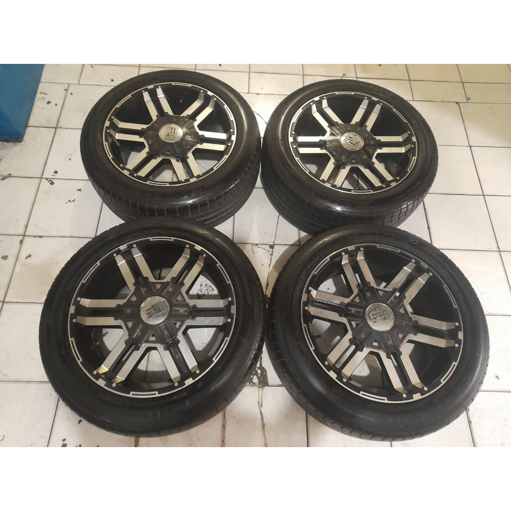 VELG SEKEN MOBIL RESING XD RING 20  HOLE 6X139 + BAN ACCELERA IOTA U/ PAJERO FORTUNER