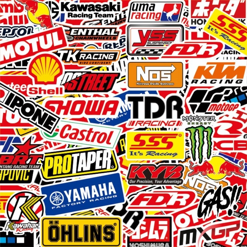 40pcs Stiker RACING - Stiker MOTOR