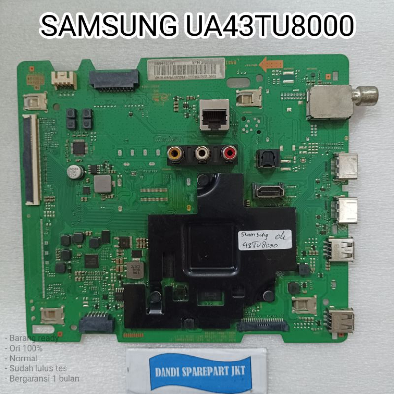 MB led tv SAMSUNG UA43TU8000 - MAINBOARD TV - MESIN TV Led