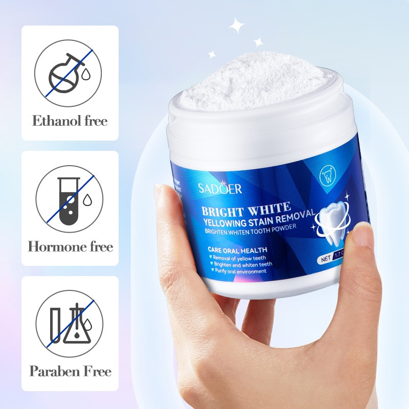 Pemutih Gigi Sadoer Teeth Whitening Pasta Gigi Bubuk Pembersih Gigi Pemutih Gigi Kuning Alami
