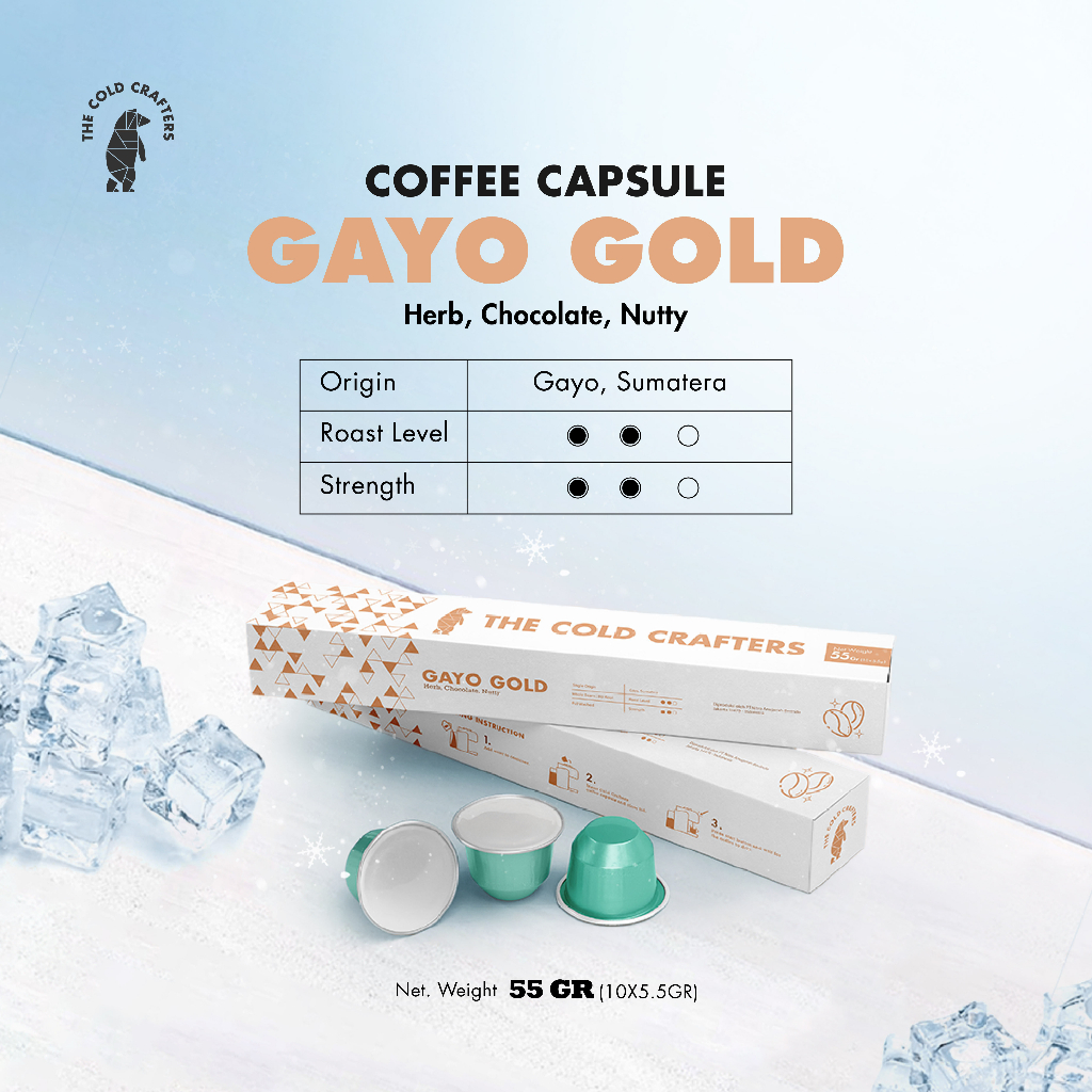 

Iced Coffee Capsule/Kapsul Kopi - Gayo Gold Nespresso Compatible