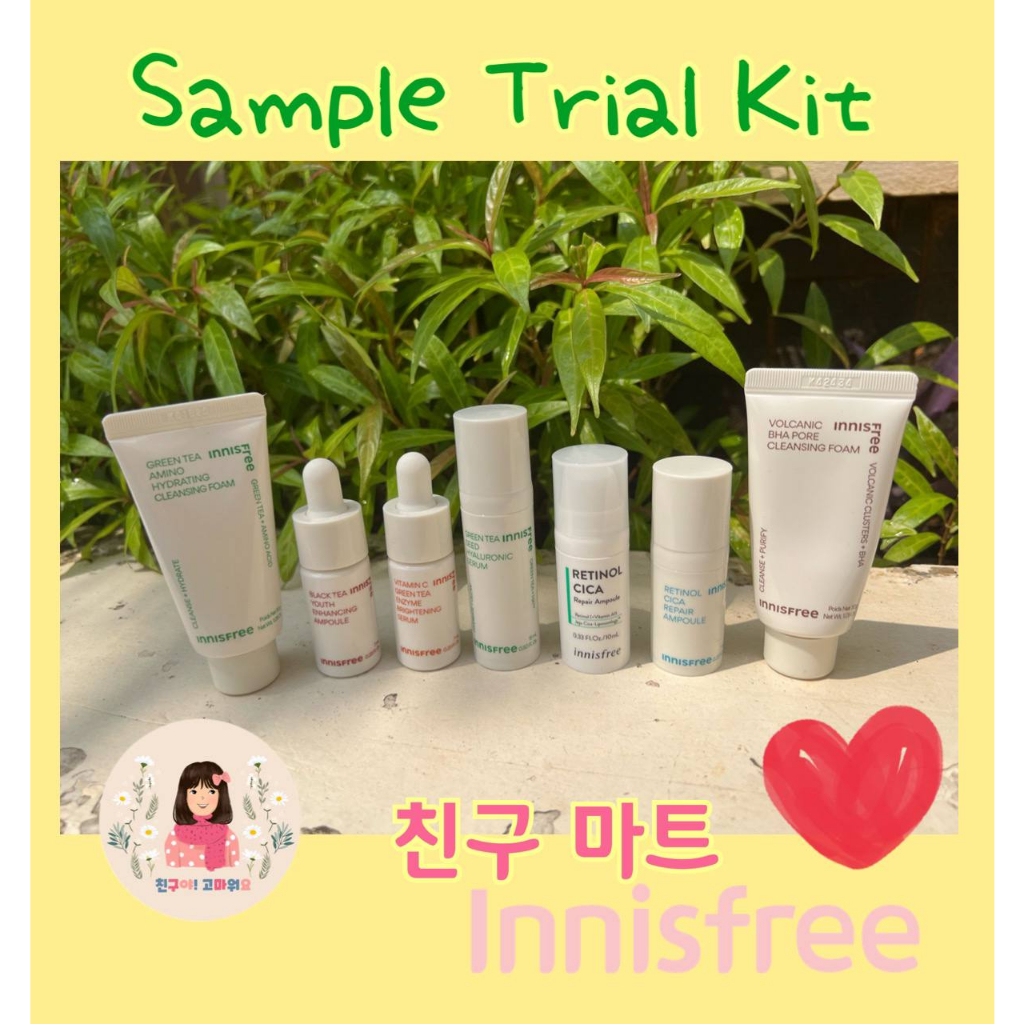 [ CM READY STOCK ] Innisfree Sample Trial Kit ( Mini Size Innisfree ) Travel Size