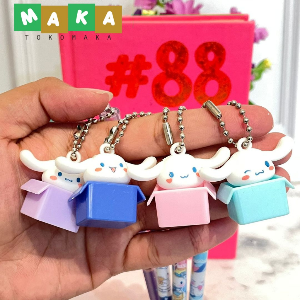 

pulpen gantungan cinamoroll kardus pen gel sanrio cinamoroll pena bolpen tinta cair perlengkapan alat tulis kantor