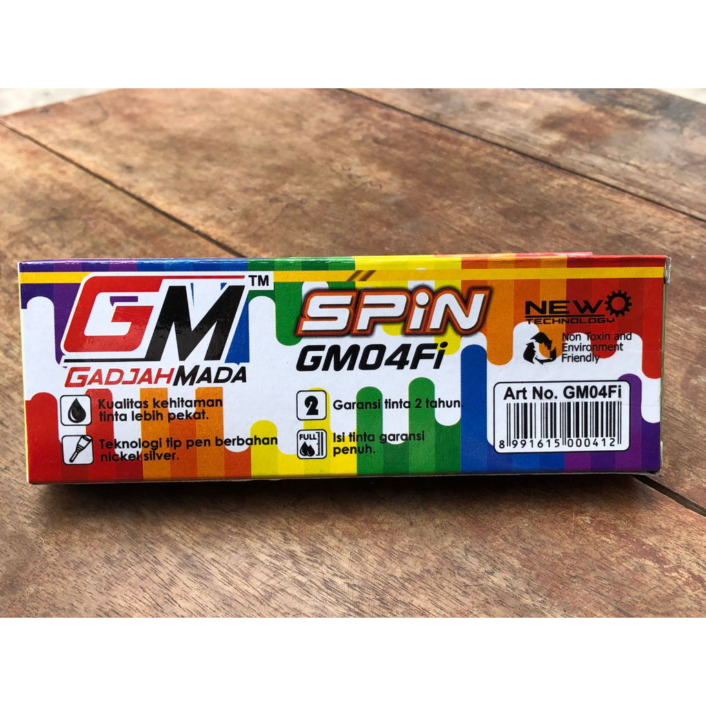 

Bolpoin Ulir GM/Pulpen Spin GM04Fi/Bolpen sekolah tinta hitam/bolpen murah