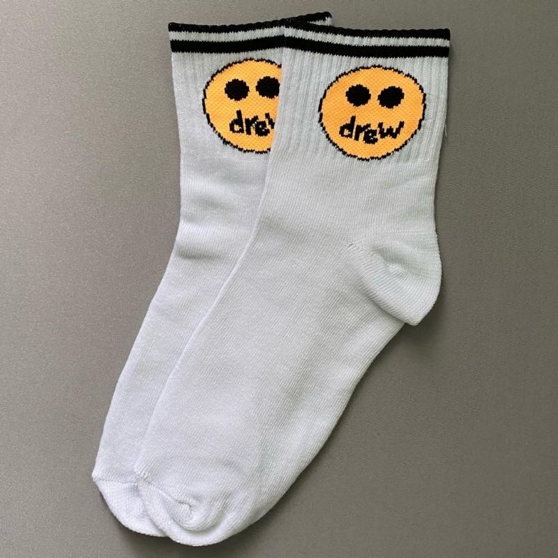 Kaos kaki Old School Pendek 3/4 Dewasa Unisex Keren Premium Distro-Drew garis pendek