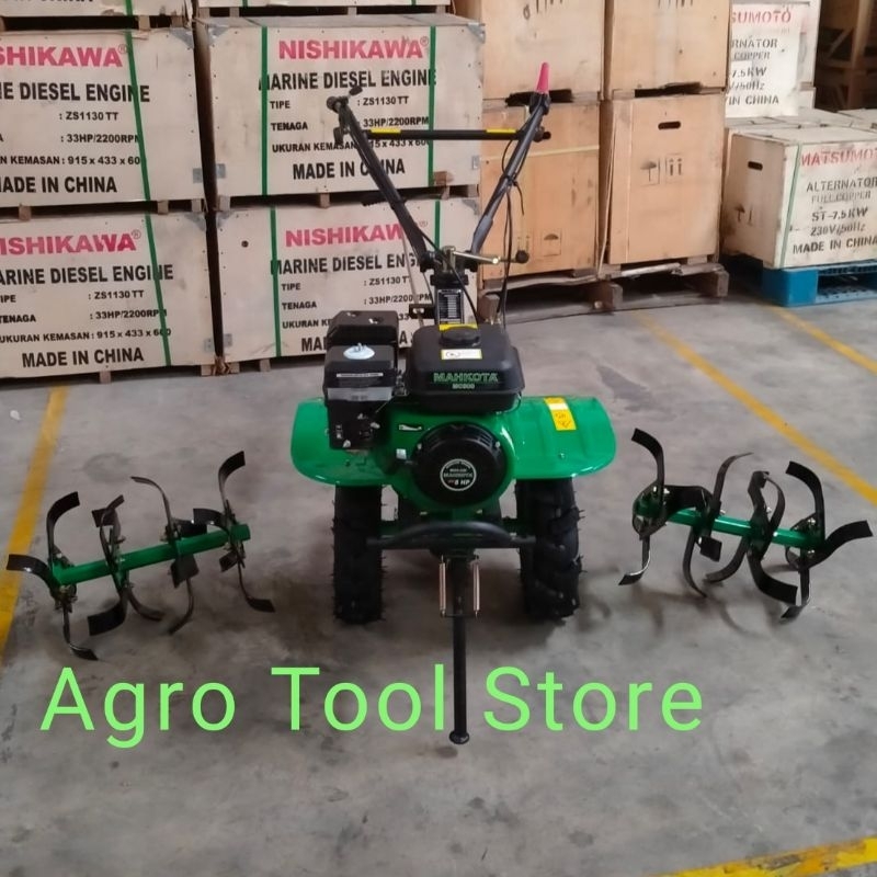 Mini Tiller Mahkota MC900 Culivator Rotary Traktor Ladang Sawah Bendengan MC 900 Gardan