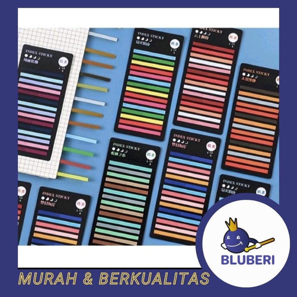 

BLUBERI | STICKY NOTES RAINBOW PAGE MARKER HIGHLIGHTER STK13