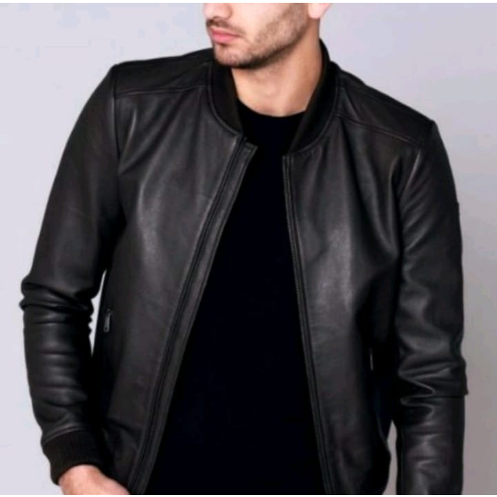 Jaket Kulit Asli Garut Model Bomber