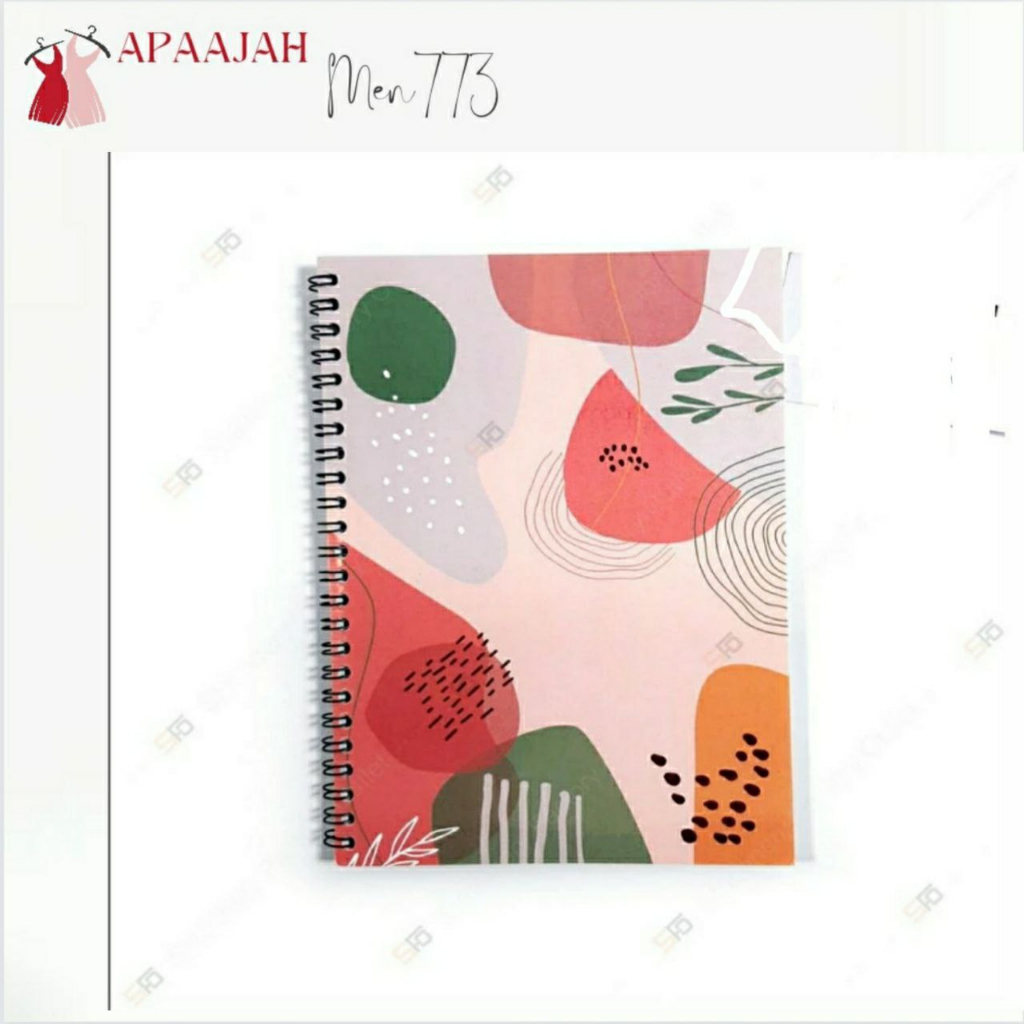 

Buku note book dot grid polos A5 - F -motif pink