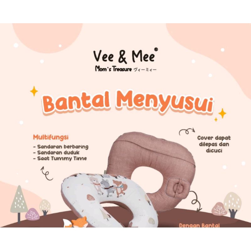 bantal ibu menyusui + bantal lengan vee & mee