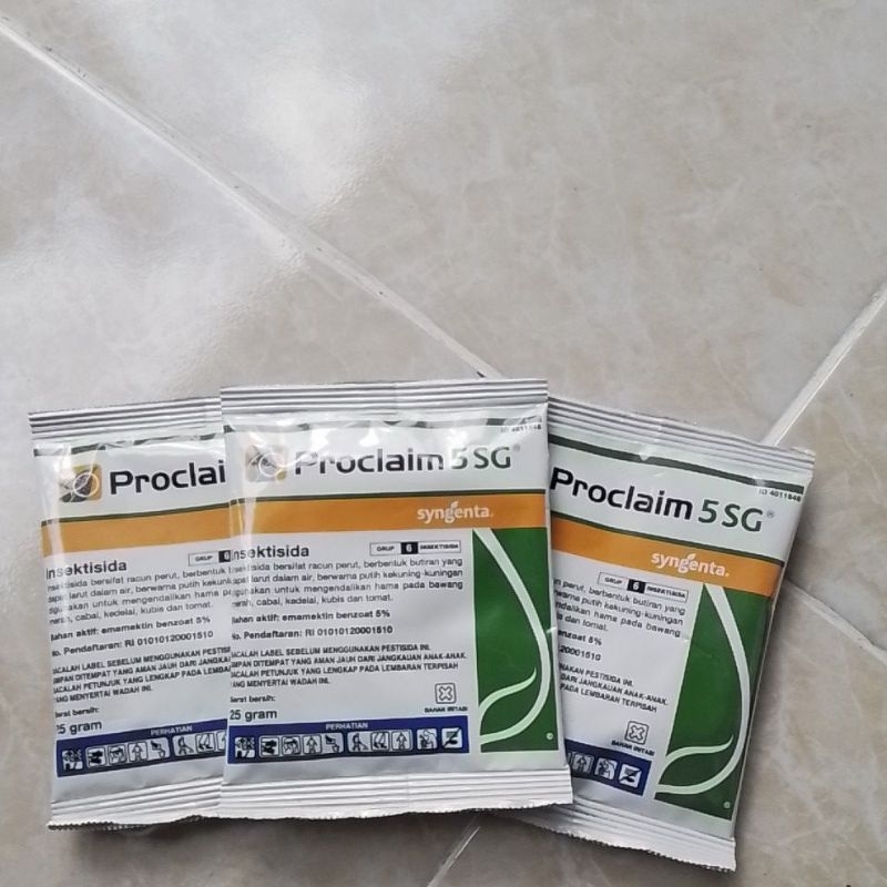 Insektisida PROCLAIM 5 SG SYNGENTA Obat Ulat Ampuh 25gr