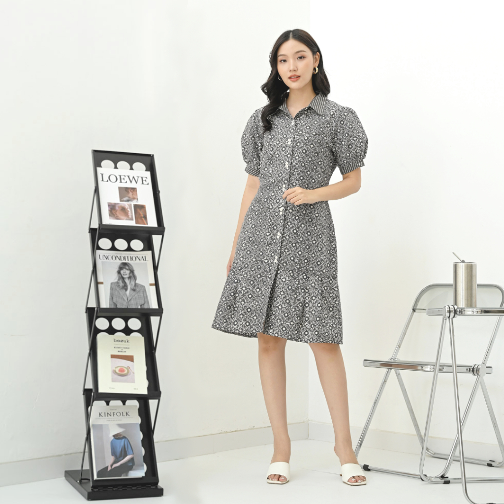 Nayara Dress Batik Larina Abu