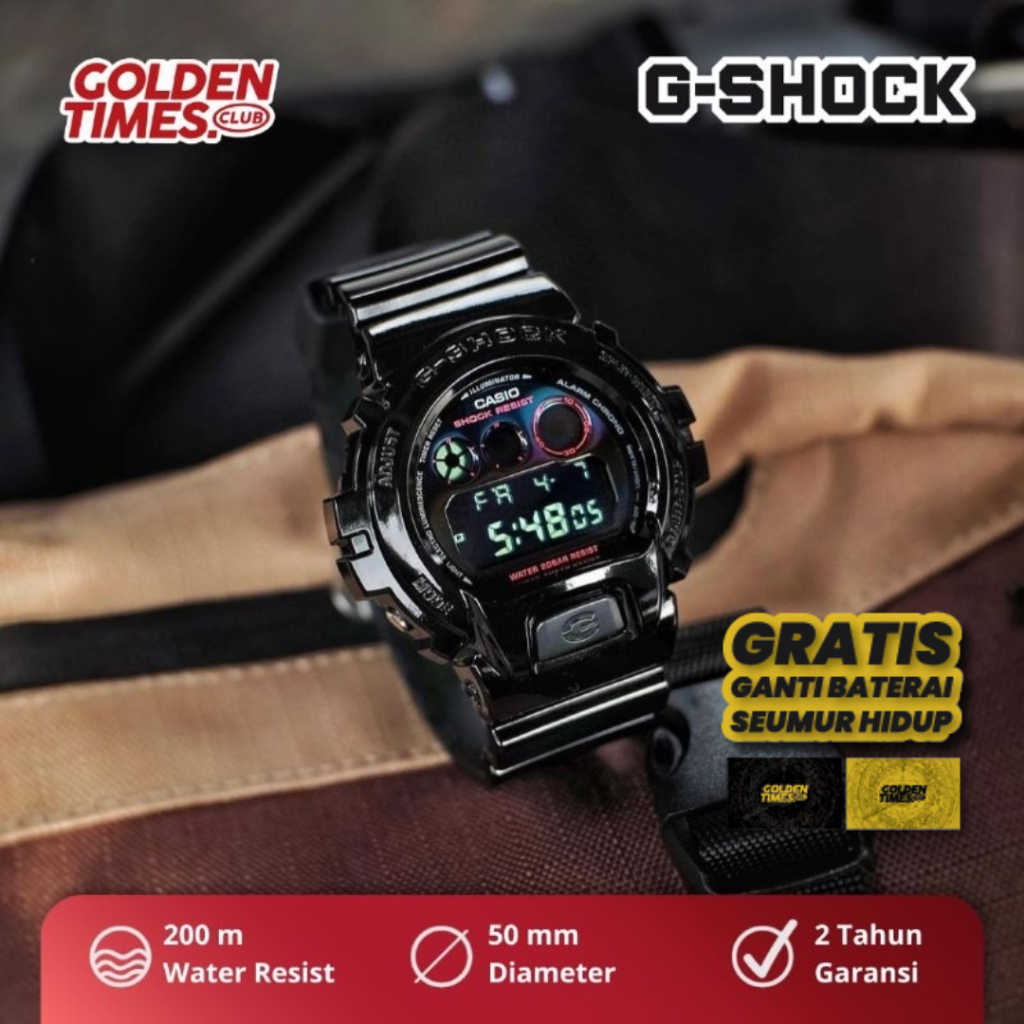 Jam Tangan G-Shock DW-6900RGB-1DR "Virtual Rainbows" BNIB Fullset PROMO