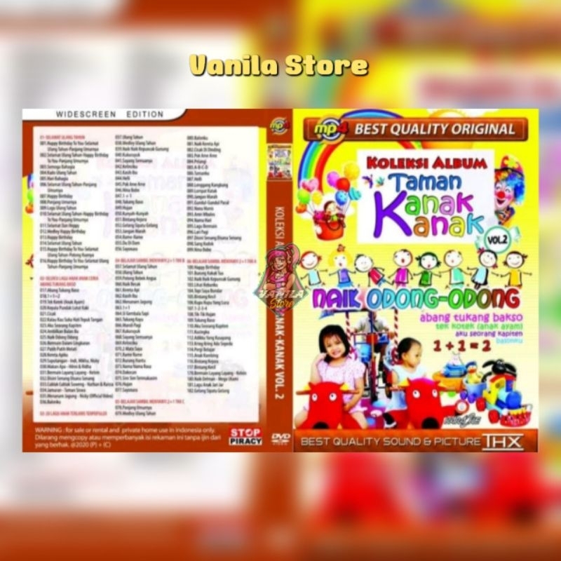 Kaset Video Musik Lagu Anak Anak Naik Odong Odong