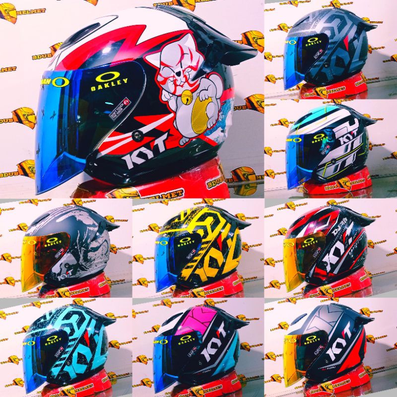 HELM KYT DJ MARU MODIF_KYT DJ MARU MOTIF PAKET GANTENG 100%ORIGINAL SNI-DOT