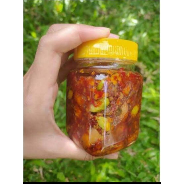 SAMBEL PETE / SAMBAL PETAI  200 GRAM KEMASAN BOTOL , SAMBALL PEDAS DENGAN BUMBU PILIHAN