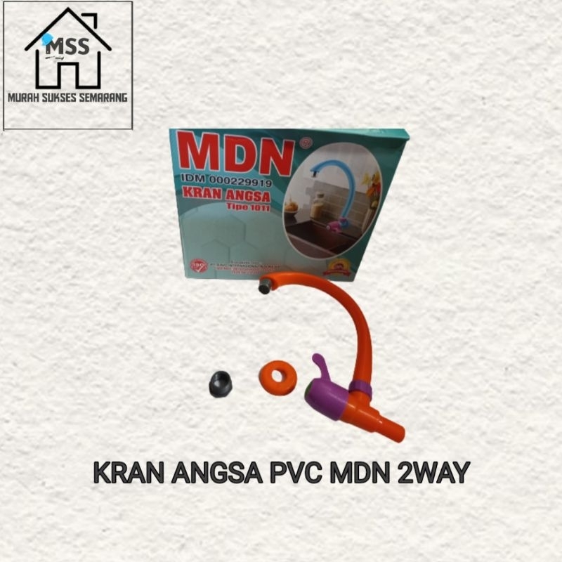 MDN- Kran bak cuci piring / Kran angsa pvc 2way