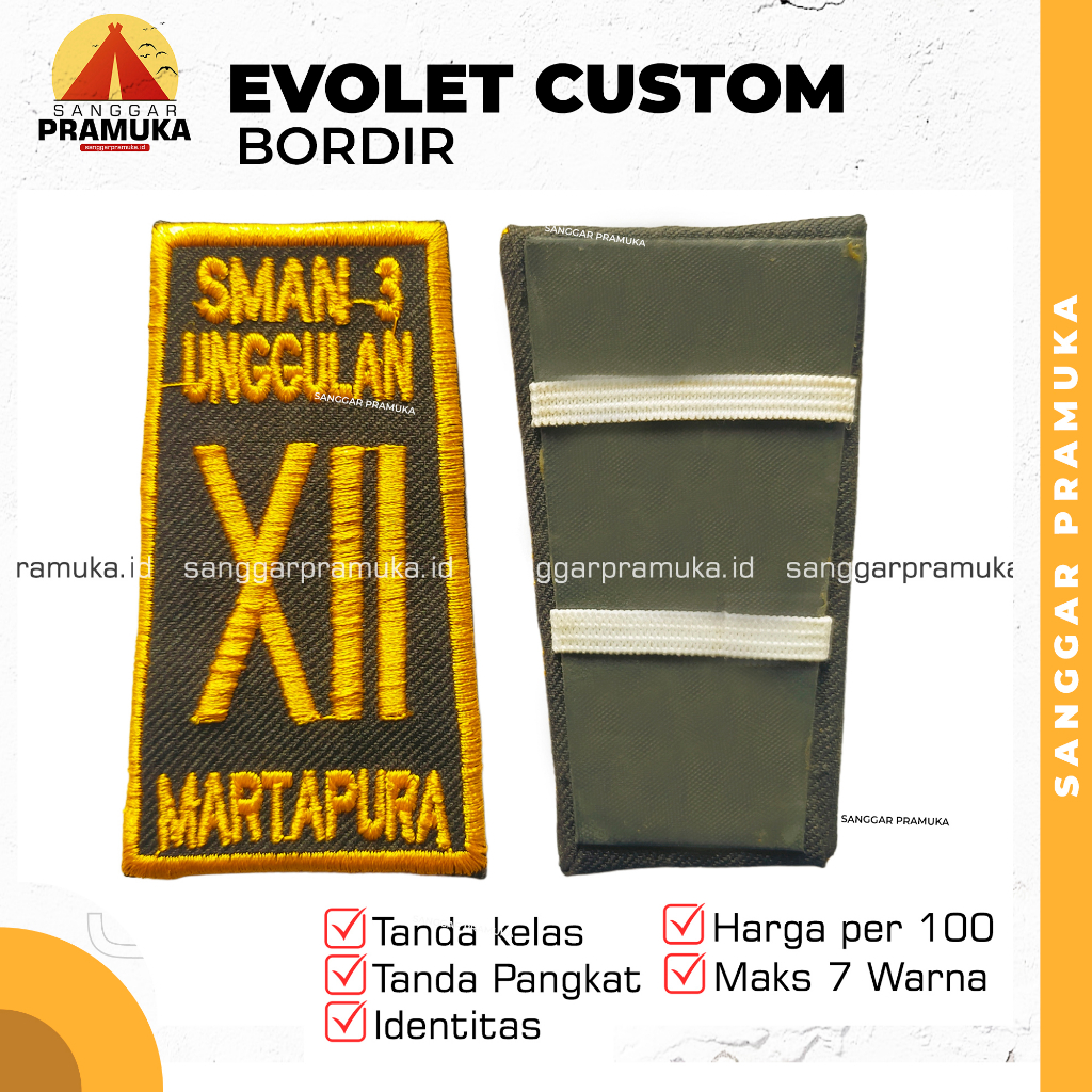 Evolet Bordir Evolet Custom Evolet Kelas Evolet Instansi Evolet Dinas