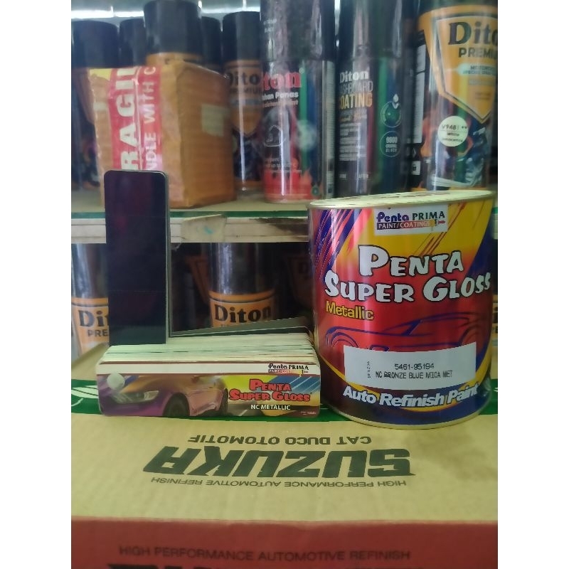 cat penta super gloss metalic nc bronze blue mica met 95194 ( 1kg )