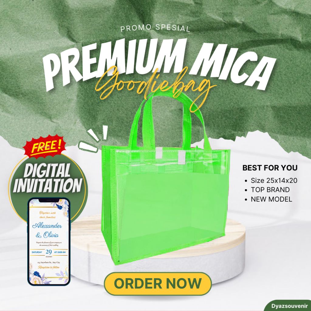 

GRATIS UNDANGAN DIGITAL Tas Mika MIX Warna Polos goodiebag tas souvernir Tas Termurah Tas Semarang Tas Jakarta Tas Bali Tas Surabaya Tas Tangerang Tas Banten Tas Kalimantan Tas Sumatra Tas Bandung Tas Bogor