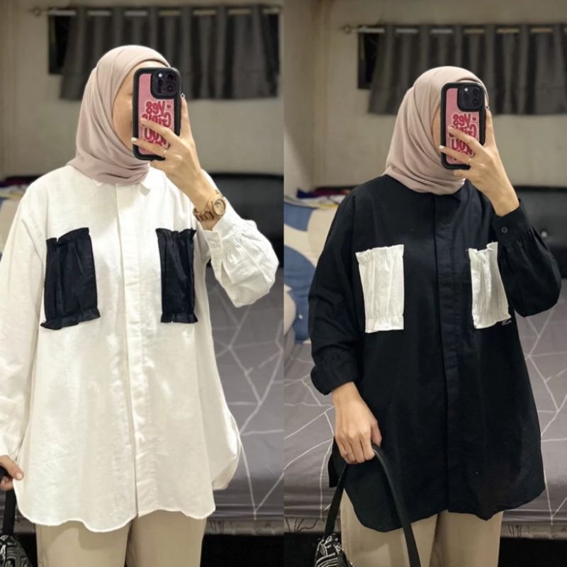 HAYDAY KEMEJA KOMBINASI WANITA